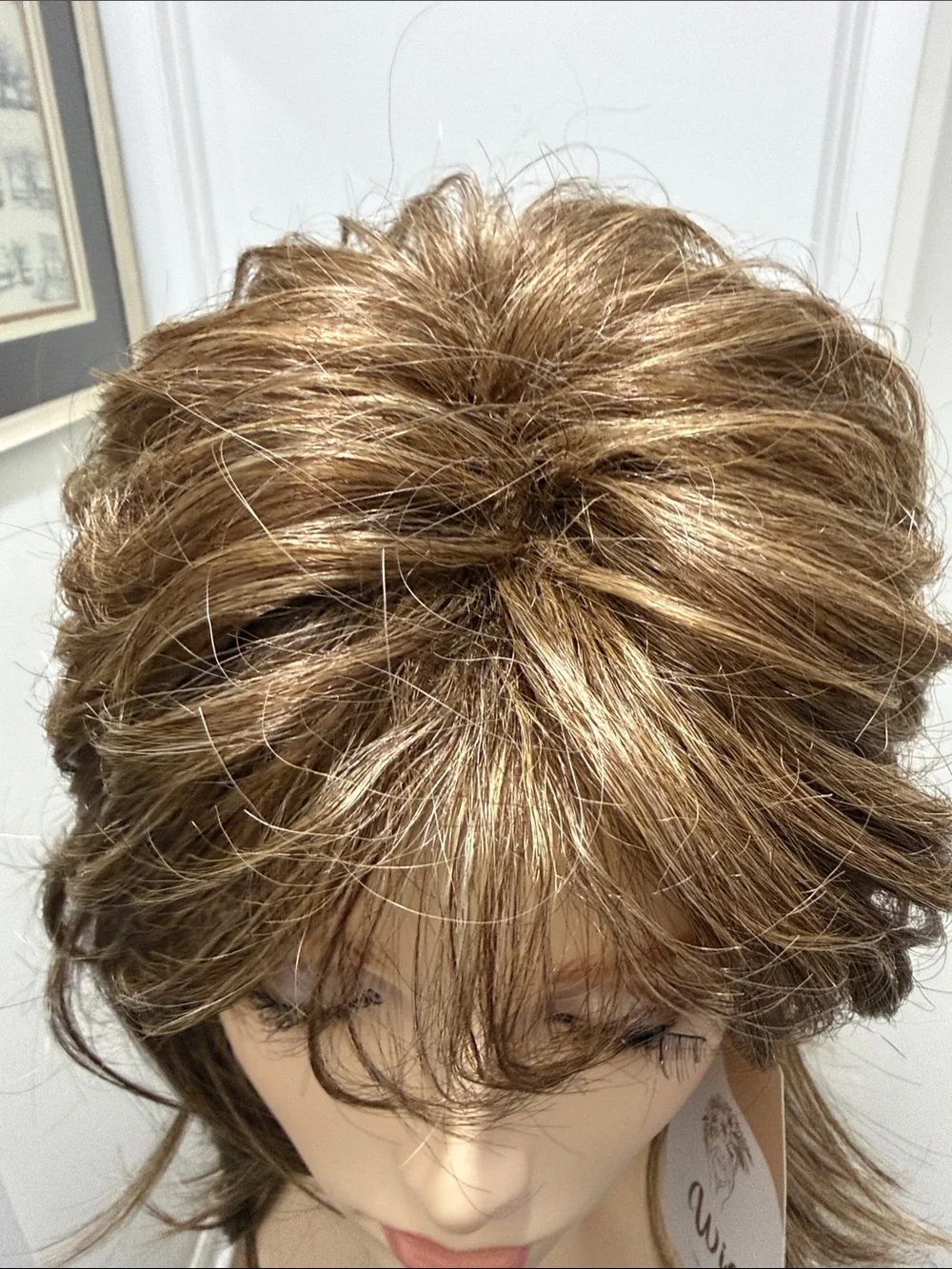HAIR, 18” Layered, Free Part with Bangs Light Brown/Dark Blonde
